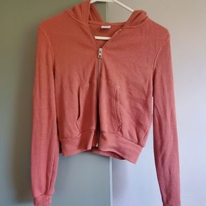 Aritzia TNA waffle hoodie
